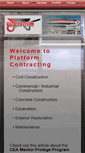 Mobile Screenshot of platformcontracting.com